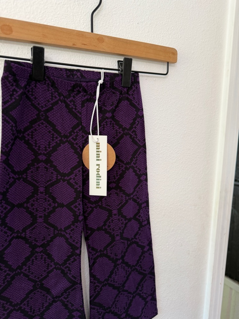 Mini rodini Purple Snake Print flares